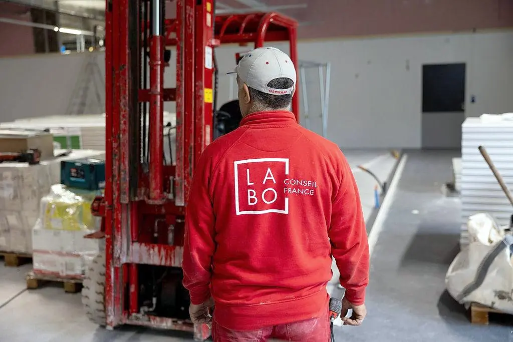Compagnon Labo Conseil sur le chantier de Nanterre